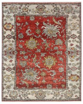 Hand Knotted Oushak Rug 8'1